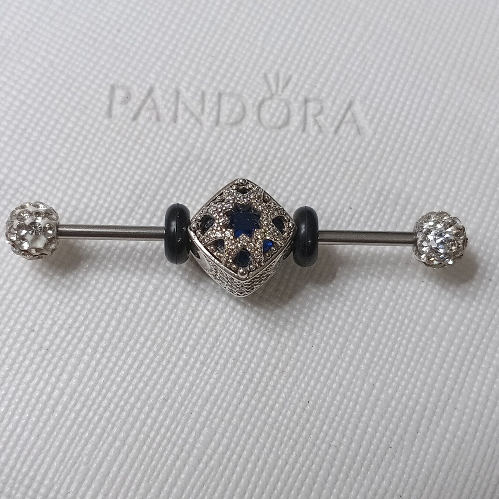Pandora Silver Glacial Beauty Charm (2 Listed Separately)